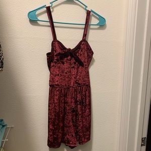 Red Velvet Romper